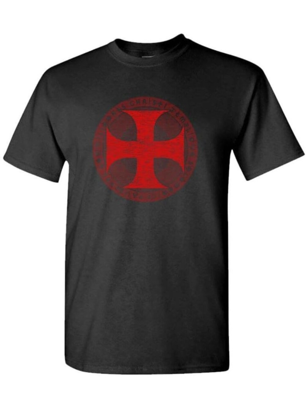 Vintage Red Cross Graphic Tee - Casual Unisex Shirt, Soft Cotton, Perfect Gift